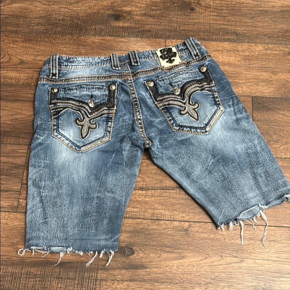 Rock Revival Jorts Men's Blue Denim embellished Shorts size 40